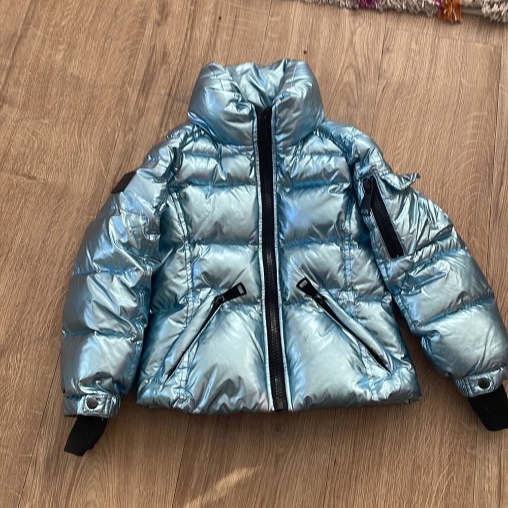 Sam Metallic Blue Freestyle Jacket Size 4